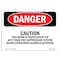 Signmission OSHA Danger Sign, 7" Height, Rigid Plastic, Caution This Room Is Protected By An Afff, Landscape OS-DS-P-710-L-2129 - alternate 1